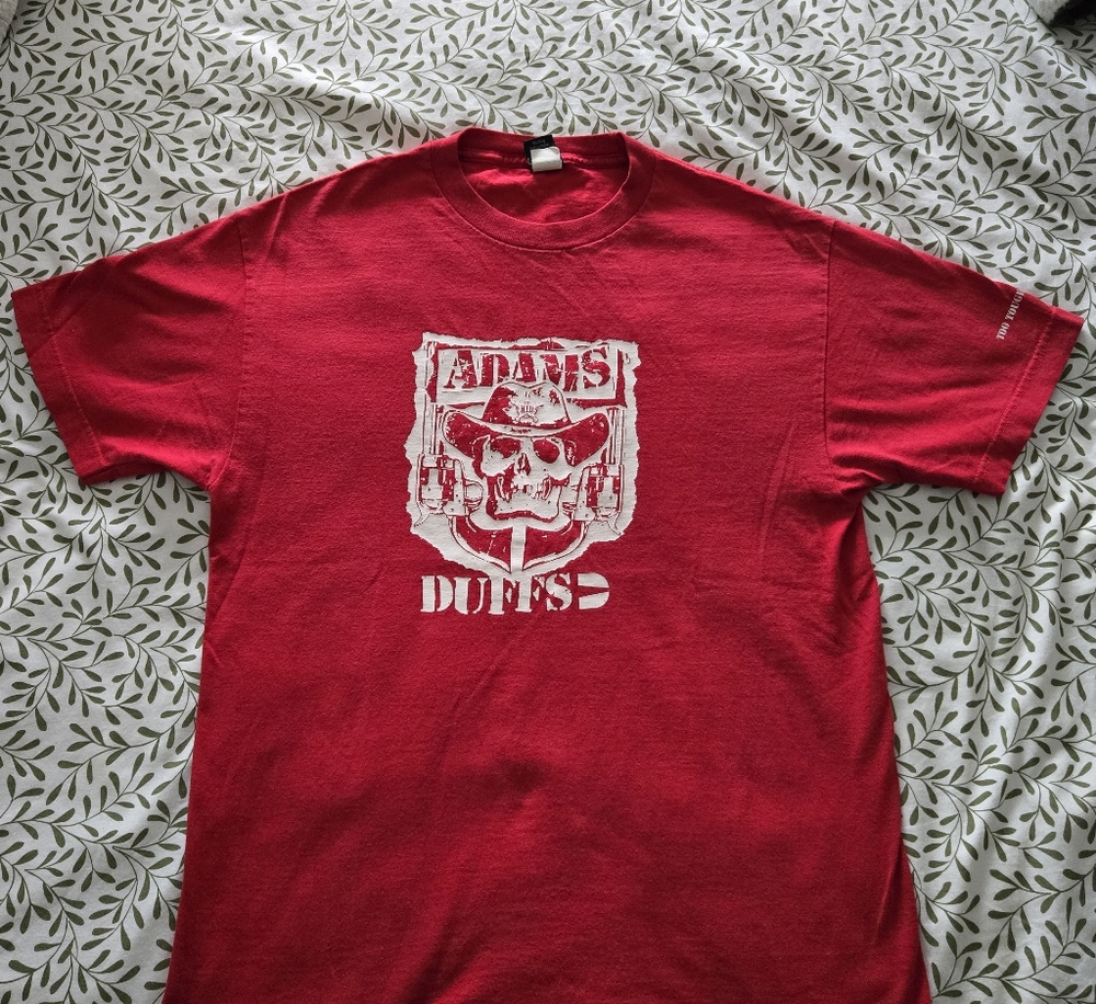 Vintage Y2K DuFFS Jason Adams "The Kid" Skate T-Shirt Red Size L